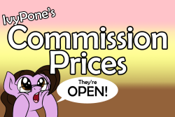 sweetfilthyfun:  Opening a couple emergency commission slots