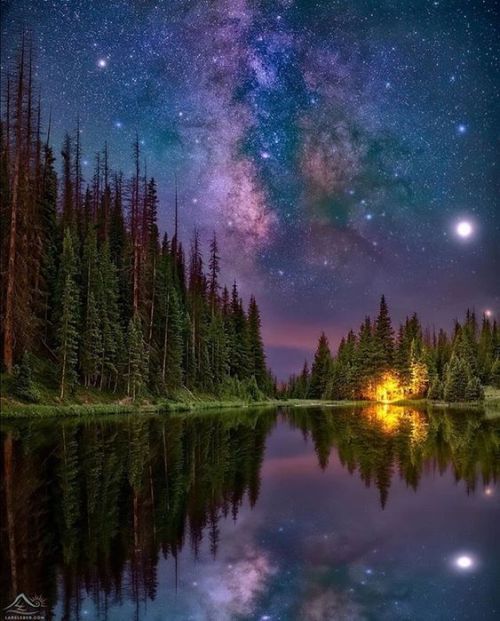 silvaris:    Rocky Mountain National Park Milky Way by @larsleberphotography