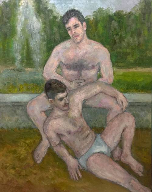 alanspazzaliartist:  Yisrael Dror Hemed | Two men | 2021