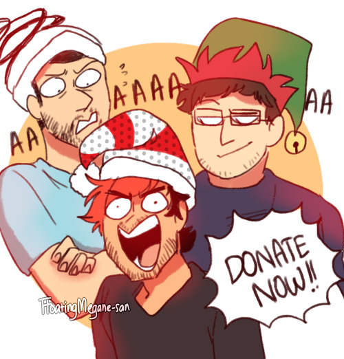 chibi-megimoo:  Bunch of doodles from @markiplier‘s Charity Live Stream “Toys for Tots” today! #Crazyboys i had a lot of fun watching it even though i only watch half of it, because when the live stream starts i was slupin’ but i made it anyways!!