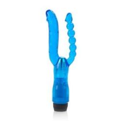 CRYSTALESSENCE  DUAL PENETRATOR VIBRATOR WITH PLIABLE PENIS AND