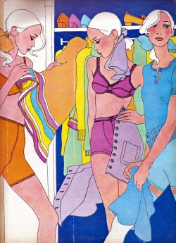 talesfromweirdland:1960s fashion illustrations by Antonio Lopez