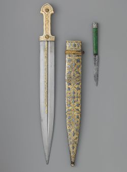 art-of-swords:  Qama Dagger with Sheath and Knife Dated: dated,