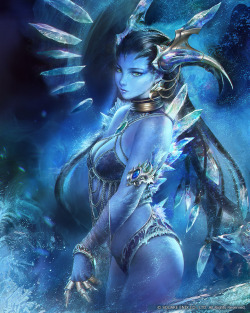 lunamanar:  Final Fantasy Shiva by agnidevi [From the description:“