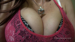 Stare into my cleavage… these magical breasts will make