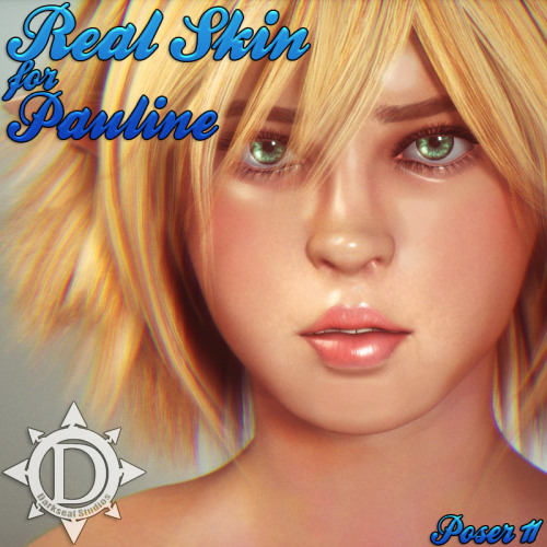 Darkseal has the real skin for Paulina covered! Real Skin is a new texture set that brings the powerful detailing work of Zbrush to breath new life into your figures…this products is ready for use in Poser 11 or above! Woo! Real Skin For Paulinehtt
