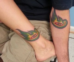 Lateralus flaming eye tattoos