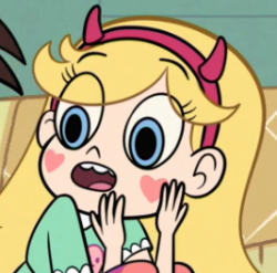 Current aesthetic: Star staring in awe at Marco’s dorkiness