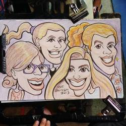 Doing caricatures at Dairy Delight! Ice cream for dinner is what