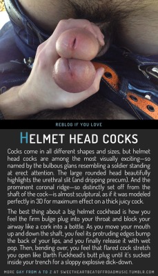 sweetheartbeatoffroadmusic:  HELMET HEAD COCKS. Find your thing: