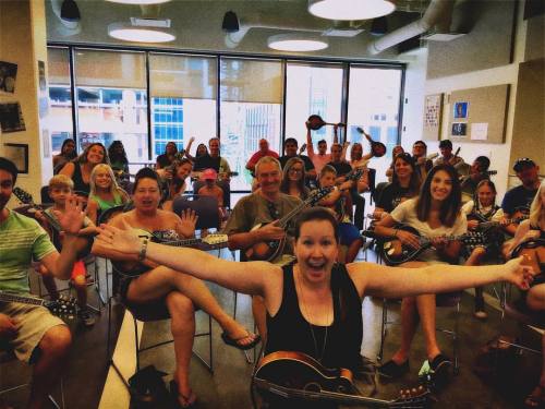 <p>And as you may remember from our discussion last week… This is my #happyplace     #mandolin #workshoplove #beginnersrock #wildthings  (at Country Music Hall of Fame and Museum)</p>