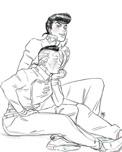 notanotherjojoblog:  just came across this sketch of m’boys