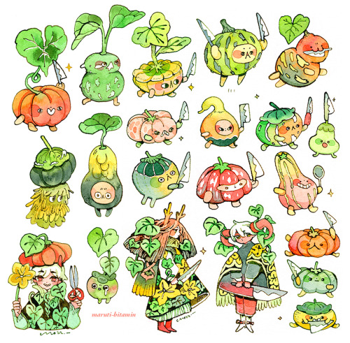 maruti-bitamin:revenge of the pumpkinsink+watercolour1000 creatures