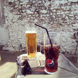 Sunniest day ever!  #beergarden #britishsummer #drinks #sunny
