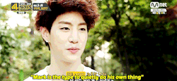 ohgotseven:  Leader JB describes his members ♥ 