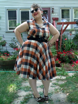 thriftorama:  TEEN REC CENTER Dress: eShakti Shoes: A gift! The