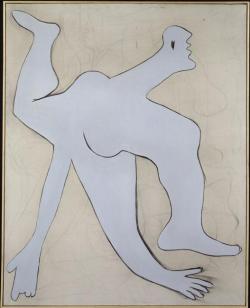 juju-be-art:Pablo Picasso, L'acrobate bleu, 1929, fusain, huile