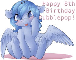 askbubblepop:Happy 8th Birthday Bubblepop! Today, May 31, marks