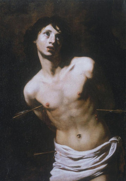tomakeyounervous:  Nicolas Regnier, Saint Sebastian, c. 1620