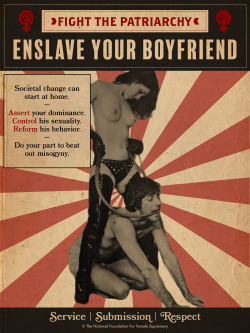 femdomstudentstuff:enslave your boyfriend