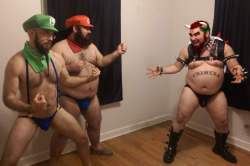 huerosmith:  artimues:  vatolobo:  Super Gay Mario Bears VS Leather