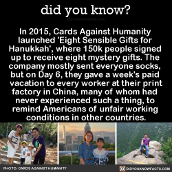 did-you-kno:In 2015, Cards Against Humanity  launched ‘Eight