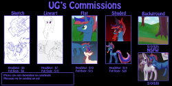 askug:    I made a new commission sheet. I’m still having money