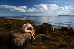 Theresa Manchester by Charles Dufour, off the coast of Maine