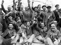 historicaltimes:  Polish inmates at Dachau concentration camp