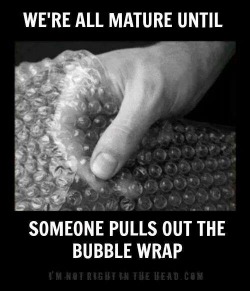 bootyanddoubloons:  upfront4fun:😜  Damn you  Bubble wrap…