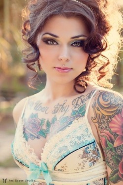 eyesfavouritecandy:  Hotter than Hell ….. follow for more #inked