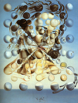 boldpapaya:  pixography:  Salvador Dali ~ “Galatea of the Spheres”,