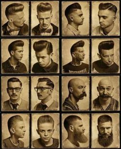 thevintage-ellie:  Vintage rockabilly/greaser hair and beard