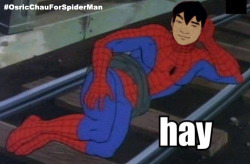 rerak-sketchbook:  Osric Chau for Spider-Man - I edited a few