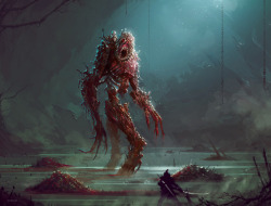 scifi-fantasy-horror:  Necrogolem by jakubrozalski