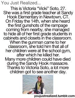 so-relatable:  youjustrealized:   This girl died a true hero.