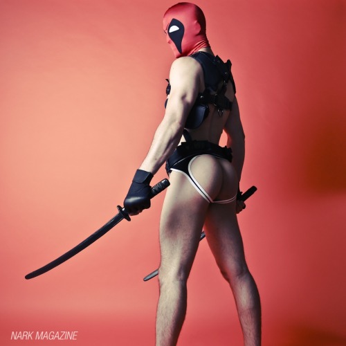 gaymerwitttattitude:  Gay Pornstar Tyler Rush Cosplaying as DeadPool 