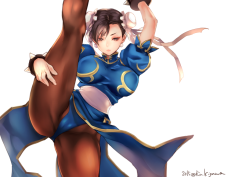 sgeewiz:  Chun-Li Art by   きがわ琳   