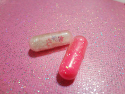 paradise-is-goodvibes:  Glitter pills | via Tumblr on We Heart