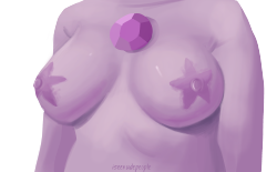 iseenudepeople:  Purple gem boobies!!  <3 u<3