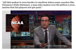 sbnation:  John Oliver does the John Oliver thing on the NCAA.