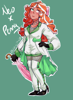 0blue-bird0:  RWBY character fusions! Neo/Penny (my favorite