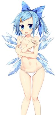 lewdanimenonsense:  Today’s Touhou is Cirno!*Sources1, 2, 3,