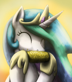 equestrian-pony-blog:  Corn by otakuap  D'aww~ <3