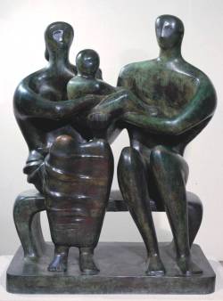 artmastered:  Henry Moore, Family Group, 1949, bronze, Tate 