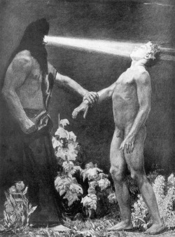 askshyster:  Sascha Schneider. Hypnose. 1904 