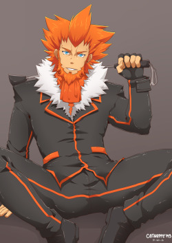 catnappe143:  Lysandre of Pokemon XY fanart (clothed, underwear,