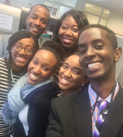 yourpersonalcheerleader:  An all Black office/intern cohort working