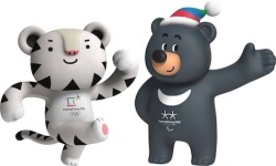 The official Pyeongchang 2018 Winter Olympics/Paralympics mascots