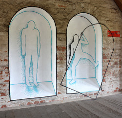 jedavu:  Street Art Figures That Interact With Their Surroundings